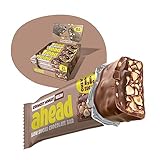 AHEAD Veganer Schokoriegel – Crunchy Nougat – 16 x 35g – Keto Riegel mit zuckerfreier Schokolade – nur 5g Net Carbs pro Low Carb Süßigkeit