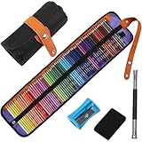 Ugmic 72 Coloring Pencils Set - Coloured Pencils for Adults Professional Colour Mixing Painting and Sketches, Soft Wax-Based Wooden Coloured Pencils Perfect for Students Children Colouring Books