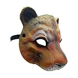 Evember Tier-Gesichtsabdeckung, 3D-bedruckter Gesichtsschutz, Verkleidungszubehör für Familie, Erwachsene, Theater, Aufführung, Weihnachten, Urlaub, Fotoshooting, Party, Bühne, Freunde