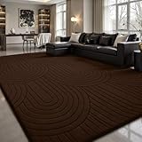 Sour Lemon Teppich Wohnzimmer 160x230cm, 3D Halbkreismuster Teppichd Kaffee Waschbarer Teppich Flauschige Carpets Schlafzimmer Carpet Gegend Kurzflor Flauschig Rutschmatte Kinderzimmer Teppiche