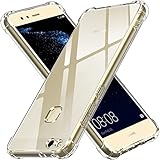 ivoler Klar Silikon Hülle für Huawei P10 Lite mit Stoßfest Schutzecken, Dünne Weiche Transparent Schutzhülle Flexible TPU Durchsichtige Handyhülle Kratzfest Case Cover