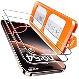TOCOL für iPhone 16 Pro für Panzerglas, Full Screen Stoßfest Auto-Installation 9H Härte folie Kratzfest Anti-Fingerabdruck Anti-Bläschen Schutzfolie für iPhone 16 Pro, Kompatibel mit Hülle, 2 Stück