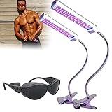 Gesichtsbräunungslampe, Einstellbares UVA Bräunungslicht Mit Clip On Basis Und Timing Design, Bräunungslichter Für Das Gesichtsbräunungsbett Zu Hause, Bestrahlungsbereich 60 * 30 cm,2St