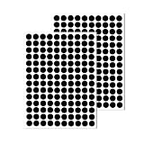 LICQIC Schraubenabdeckung, PVC Abdeckkappen für Schrauben Rund Selbstklebend Möbelaufkleber Schraubenloch Aufkleber für Wandschränke Schreibtische Möbel Reparaturen, 280 Stück 12 mm