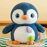Niedlicher Pinguin Baby Plüsch Spielzeug Puppe Kinder Geburtstagsgeschenk für Freundin Geschenk Möbeldekoration-blau-23cm