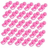 Warmhm 50 Stück Spielmikrofon für Puppenhaus mikrofon Puppenhaus Zubehör Karaoke für tragbares Mikrofon gefälschtes Mikrofon Plastik Rosa