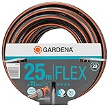 Gardena Comfort FLEX Schlauch 19 mm (3/4 Zoll), 25 m: Formstabiler, flexibler Gartenschlauch mit Power-Grip-Profil, aus hochwertigem Spiralgewebe, 25 bar Berstdruck, ohne Systemteile (18053-20)