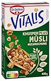 Dr. Oetker Vitalis KnusperPlus Nussmischung, 450 g Knuspermüsli mit einer Auswahl erlesener Nüsse