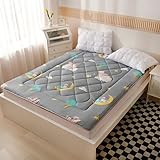Brandneuer Futon, Dicker und bequemer Futon, Sojafasermatratze, stilvoll – mit Riemen, praktische Faltbare Bodenmatte, praktische Matte für Studentenwohnheime