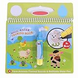 Wasser Malbuch Doodle Magisch Tragbar Wasserstift Kinder Wassermalbuch Zeichnungsbuch Pädagogisches Spielzeug Früherziehung Kindertag (Bauernhof)