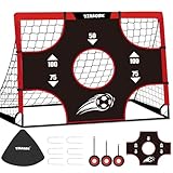 Yimore Fussballtore für Garten Kinder mit Tragetasche-3 in 1 Kinder Fußballtor Torwand für Kinder-Faltbares Fußball Tor Fussballtore Geschenke für Garten Kinder 120 x 90 x 90 cm (120cm with 4 Models)