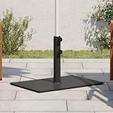 Gecheer Sonnenschirmständer,Schirmständer Gusseisen Balkonschirmständer,Ständer Fuß Terrasse Garten Marktschirmständer Sonnenschirmfuß für Ø32/38/48 mm Mast 15 kg Rechteckig