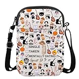 MYSOMY K Pop Agust Crossbody Bag Agust Gifts Single Taken Mentally Dating With Agust Gifts Kpop Fans Umhängetasche, Agust-cb3, 111