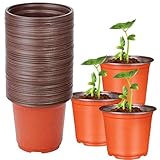Kindergarten, Töpfe für Pflanzen | 4 -Zoll -Kindergarten für Pflanzen,Set von 100 Multi Purpose Small Rund Planting Containers, Startplanter mit Entwässerung für Gartenarbeit im Innenbereich im Innenb