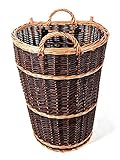 Kiepe mit Tragegurt aus Weide Rückentragekorb Winzerkepe Weidenkiepe Huckelkorb Holzkorb Tragekorb - 3 Großvarianten (L)