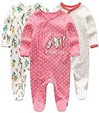 Chamie Baby Strampelanzug, langärmelig, für Jungen und Mädchen, Baumwolle, 0-3 m/3-6 m/6-9 m/9-12 m Gr. 3 Monate, Design7