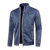 C'est TT trachten janker herren, Strickjacken Für Herren Outdoor Trachtenjacke Elegante Trainingsjacke Strickjacke Casual Zipper Freizeitjacke Fleecejacke Leicht Cardigan Oktoberfest, Marine, XL