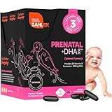 Zahler Prenatal DHA, Premium Prenatal Vitamine für Mutter und Kind, Neu und verbessertes vegetarisches Prenatal mit DHA! Koscher zertifiziert, 848998081836, braun, 1
