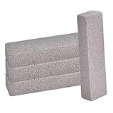 4 Stück Bimsstein Reiniger Bürsten Grill Bimsstein Blöcke Bimsstein für Toilette Reinigungsblock Blöcke Stark für Grill Küche Backofen Dusche Bad Waschbecken