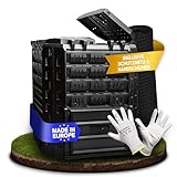 Hochwertiger Garten Komposter [320l] inkl. Bodengitter & Handschuhe | Geruchsdämmend, Wetterfest, einfache Montage| Thermokomposter Schnellkomposter Kompostierer Composter Kompost Kompostierung