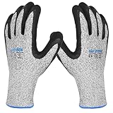 SAFETREE Schnittschutzhandschuhe, HPPE Schnittfeste Handschuhe, für Metzger, Küche, Austernöffnen, Fleischschneiden, Holzschnitzen und Garten (1, 10/XL)