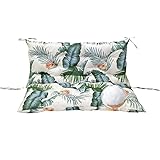 Wasserdichte Outdoor-Schaukelkissen für Terrassenmöbel, dick, 10,2 cm, Ersatzkissen mit Rücken und Bändern, für 2- und 3-Sitzer-Loungestühle und Gartenbänke