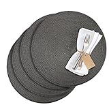 Westmark, Tischset/Platzset, CIRCLE, anthrazit, Set 4tlg, abwischbar, Synthetik, Ø 38 cm, Saleen Edition, 01211086154