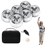 Boccia-Kugel-Set im Freien – Boule-Kugel-Set aus Metall | Rollkugel-Set mit Tragetasche, perfekt für Strandurlaub, Familienunterhaltung