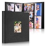 DazSpirit Großes Fotoalbum Einsteckalbum für 600 Fotos (10x15 cm) - Leinenbindung, Personalisierbar, Ideal für Familie, Hochzeiten, Reisen & Baby-Erinnerungen, Fotobuch zum Einstecken, Schwarz