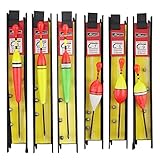 Hezhou 6 Stück Fishing Posen Set Angelposen Angeln Schwimmt Set Mit Senkblei, Angelschnur und Haken (5#, 7#, 9#) für Friedfische, Forellen, Aal, Zander ideal für See, Fluss, Bach und Teich (A)