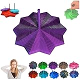 Expand Sensory Frustration Star, Fractal Fidget Hexagon - 3D-Sternförmiges Zappelspielzeug Zum Stressabbau, Anti-Stress-Sensory Cubes Für Kinder Und Erwachsene (Purple, M)