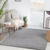 Livabliss Shaggy – Moderner Berber- 120x180 cm, weicher Boho-Fluffy für Wohnzimmer & Schlafzimmer, pflegeleicht, großer in Mittelgrau