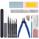 Keadic 26 Modellbauwerkzeug,Modellbau Werkzeug Set,Bastelwerkzeug, Werkzeuge Kraft Handwerk,Gundam Modeler Grundwerkzeuge Hobby Werkzeug Sets, Basic Tools für Auto Modell Bausatz DIY Reparatur