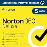 Norton 360 Deluxe 2025 │ 5 Geräte │2 Jahre │ Aktivierungscode per Email