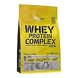 OLIMP SPORT NUTRITION- Whey Protein Complex 100%. Hochwertiges Protein Pulver aus einer Eiweißkombination von Molkeneiweißkonzentrat und Molkeneiweißisolat für den Muskelaufbau. Geschmack: Vanille (700 g)