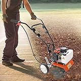 DSYOGX Leistungsstarken Benzin-Gartenfräse, 2-Takt Garten Kultivator 43cc Benzinbetriebene Zweitakt-Motorhacke Gemüsegärten, Obstgärten usw