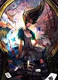 Puzzle für Erwachsene 1000 Teile Alice im Wunderland Puzzles für Kinder Lernspielzeug Denkspiel Geschenk Teenager DIY Home Entertainment Spielzeug 38x26CM