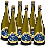 DELINAT – Domaine Meyer Crémant d'Alsace 2022 – Französischer Schaumwein extra herb – Bio-Wein aus dem Elsass, vegan (6 x 0,75l)