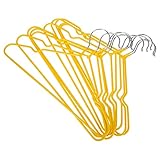 CHILDWEET 10St Aufhänger hängend Kleiderbügel für den Kleiderschrank Hosenbügel Haken kleiderständer kinderzimmer aufbewahrung Kleiner Kleiderbügel kleine Kleiderbügel PVC Yellow