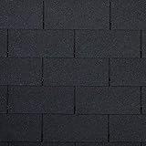doitBau - Dachpappe - Schwarze Dachschindeln - Dachpappe selbstklebend - Bedachung für Garten- & Vogelhaus - Dachplatten 14 Stück für 2m² Bitumenschindeln