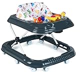 Baby Gehwagen Gehfrei Lauflernwagen Babywalker Lauflernhilfe Alpina (schwarz)