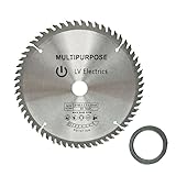 ASZLBYM 60 Zähnen Hartmetall-Kreissägeblatt 165 x 2,3 x 20mm Sägeblatt für die Holzbearbeitung Kreissägeblätter eignen sich zum Schneiden von Holz und Kunststoff