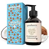 GoNaturals Fraktioniertes Kokosöl - 250ml - 100% Reines natürliches Kokosnussöl - Coconut Oil for hair, Kokosöl flüssig, Kokosöl Haare, Kokosöl Haut & Nägel - Schnelleinziehend und Nicht-Fettend