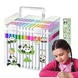 Generisch Filzstifte Set | Acrylfarben-Marker-Set Für Kinder - Wasserdichte Schmutzfeste Malfarbe Stifte für Schule Kindergarten Reisebedarf Ostergeschenke