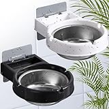 2 Stücke Wand Montiert Aschenbecher, Toilettenwand Aschenbecher, Aschenbecher Wandhalterung, Badezimmer-Aschenbecher, Wand-Aschenbecher Kreative, Aschenbecher für Toiletten, Hotels, Flure