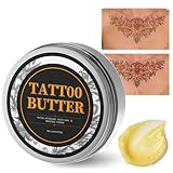 50g Tattoo Butter,Pflegecreme für tägliche Tattoo After-Care Pflege,Tattoopflege,Aftercare Auffrischen Salbe,Aftercare für tätowierte Haut