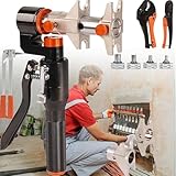 Tragbares PEX-Expansionswerkzeug, PEX-Rohrschneider, mit 16/20/25/32 mm automatischer Rotationserweiterungsköpfe für Fußbodenheizung