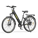 Eleglide E-Bike, T1 Step-Thru Elektrofahrrad 27.5'' Trekkingrad E-Citybike mit 36V 12.5Ah Lithium-Akku bis zu 100KM Lange Range, 250W Motor, Shimano 7 Gänge ebike, Doppelscheibenbremsen, LCD Display