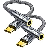 QILERUI USB C auf 3,5 mm Buchse, Kopfhörer-Adapter, Type C auf AUX-Audiokabel, kompatibel mit iPhone 15/Pro Max/15 Pro/15 Plus Galaxy S23 S22 S21 Pad Pro 2022/2021/2018 Google Pixel 7/8
