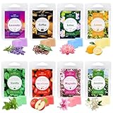 Encuryna Duftwachs Wax Melts, 100% Sojawachs Raumduft Duftkerze, Duftwachs für Duftlampe, Duftlampen Scented, Düfte Geschenk Set für Valentinstag, Hochzeiten, Geburtstag, Weihnachten - 8 Düfte